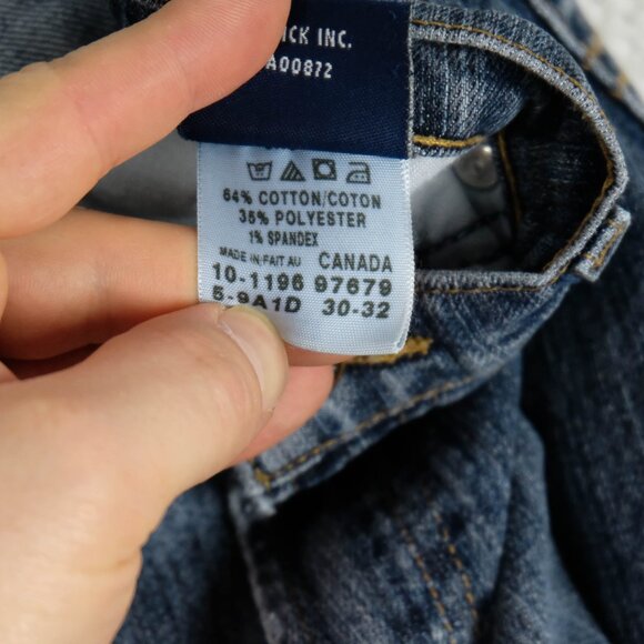 Ikeda Jeans Womens 30 700 Series Cropped Straight Leg Medium Wash Denim 90s Ple - Picture 11 of 11